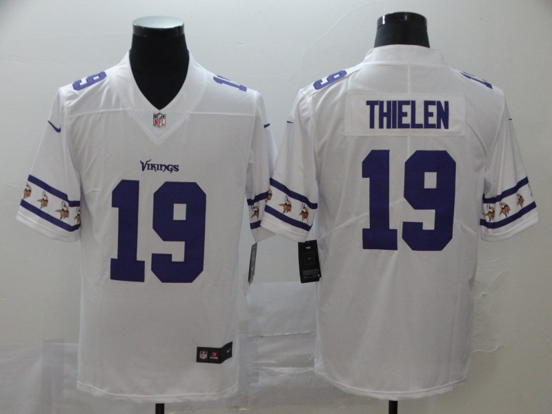 Men's Minnesota Vikings Adam Thielen #19 White Jersey